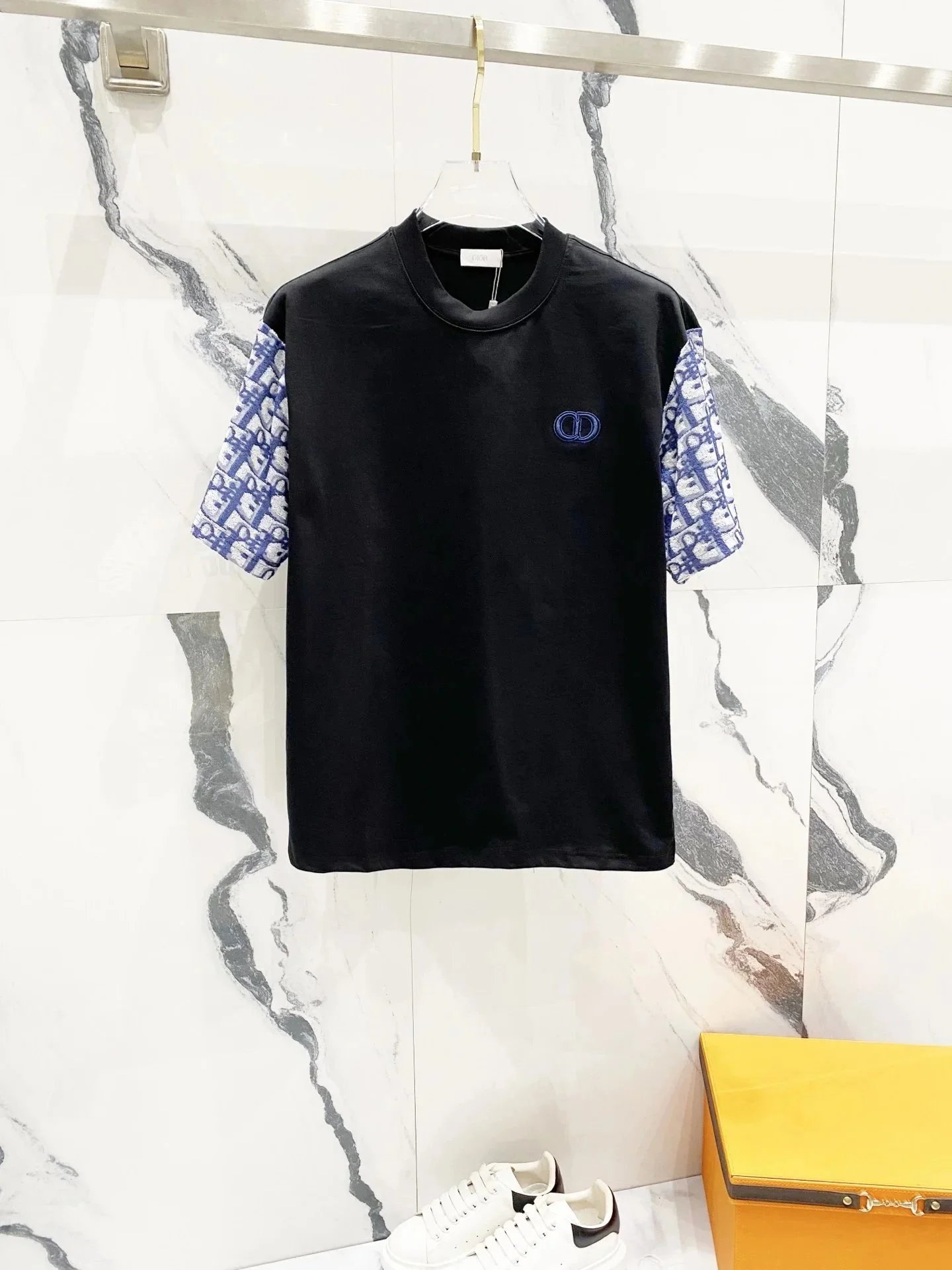 Dior T-Shirts Logo and Oblique Print — 02