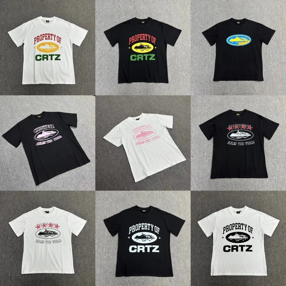 C2H4 Graphic Print White Black Camo Streetwear T-Shirt