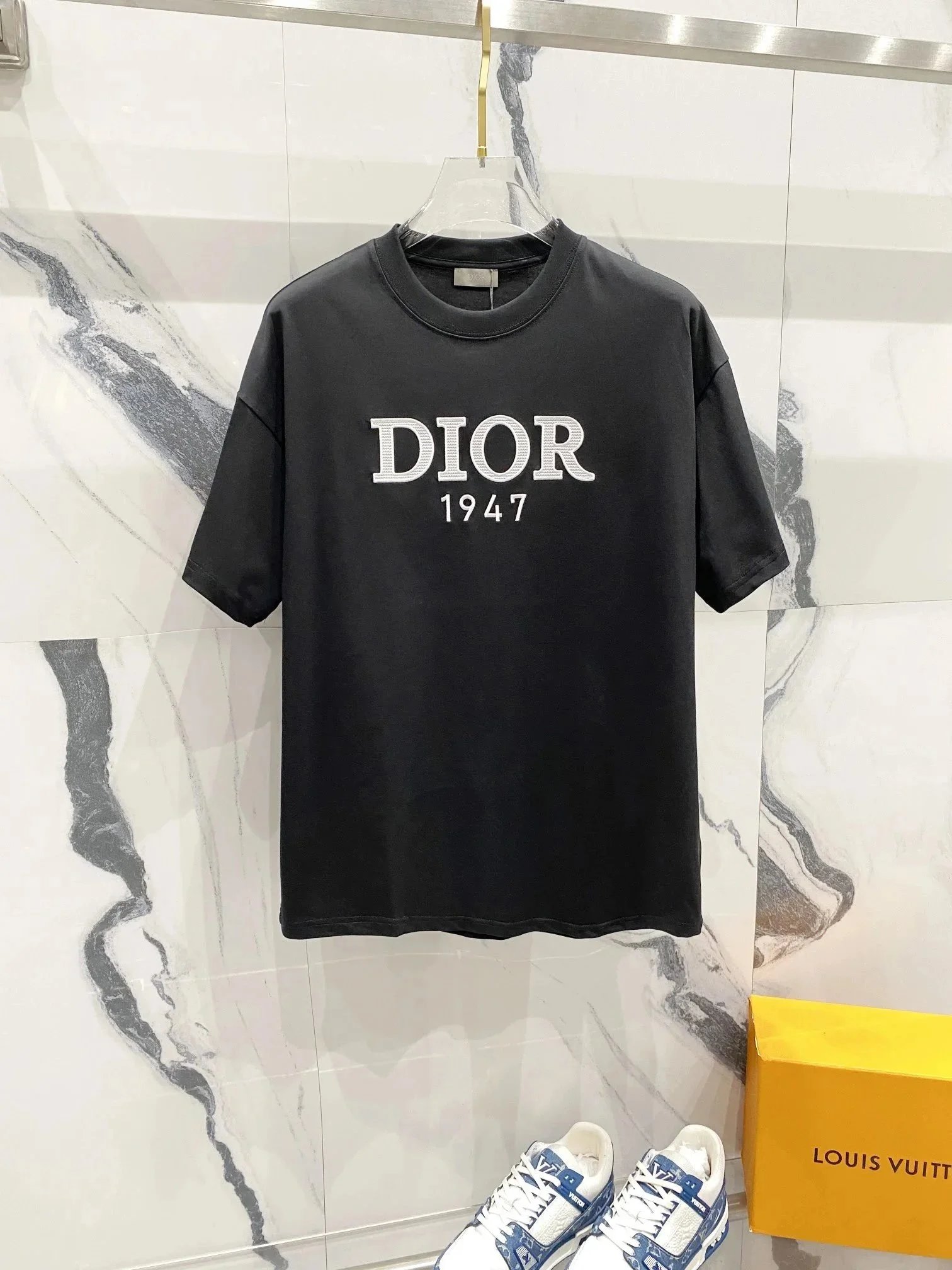 Dior T-Shirts Logo and Oblique Print — 20