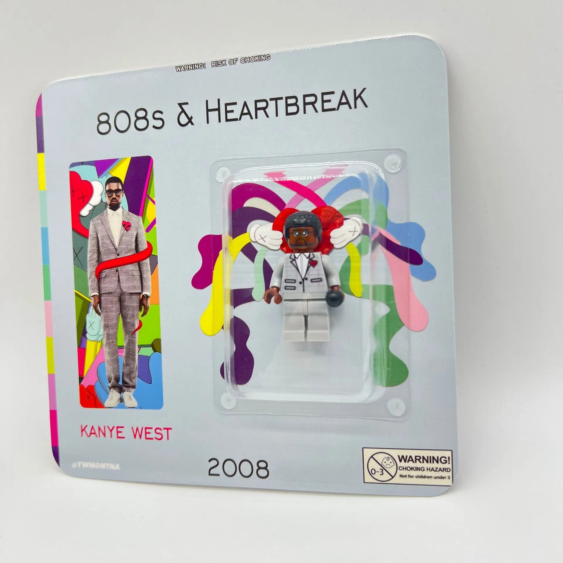 Spotify 808s &amp; Heartbreak Multicolor Abstract Coaster