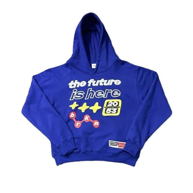 Broken Planet Blue Graphic Hoodie And Jogger Set