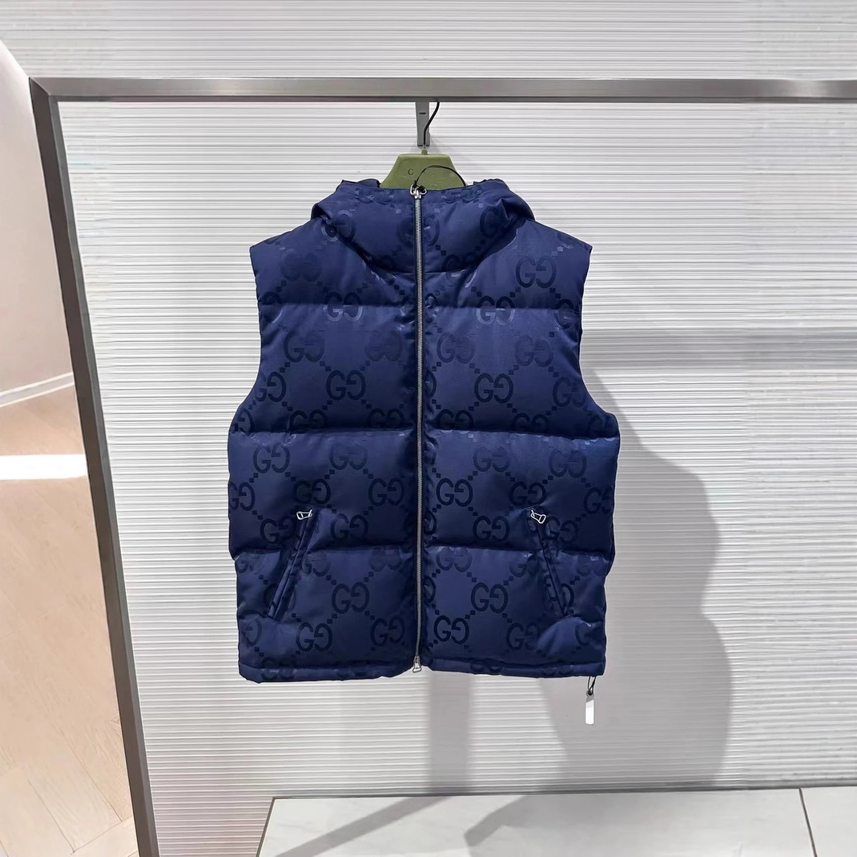 Gucci Vests Hooded Monogram Puffer Vest image 3