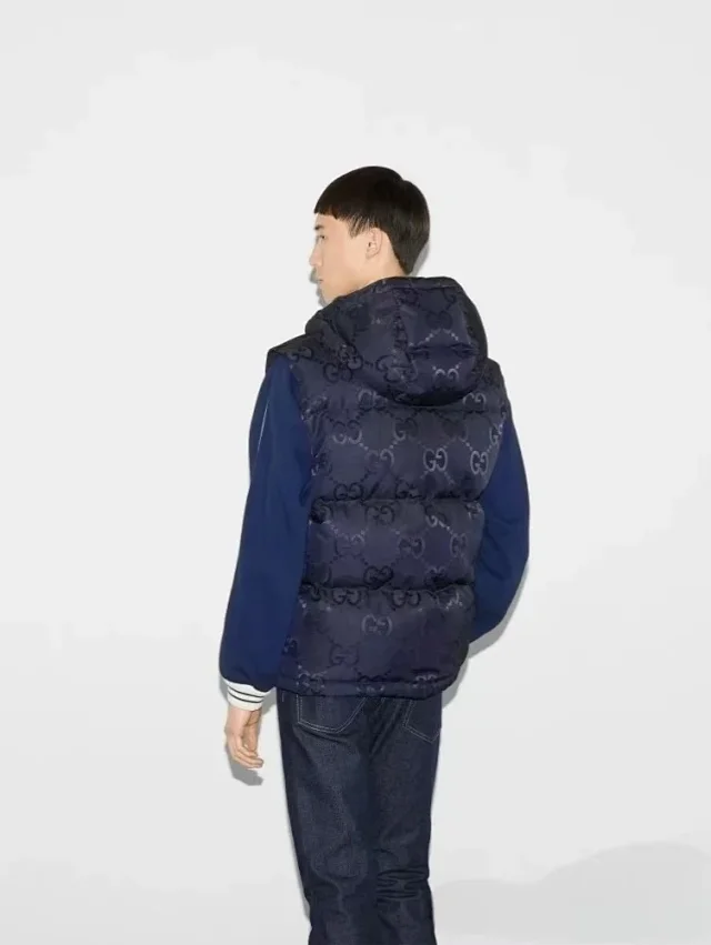 Gucci Vests Hooded Monogram Puffer Vest product detail image 16