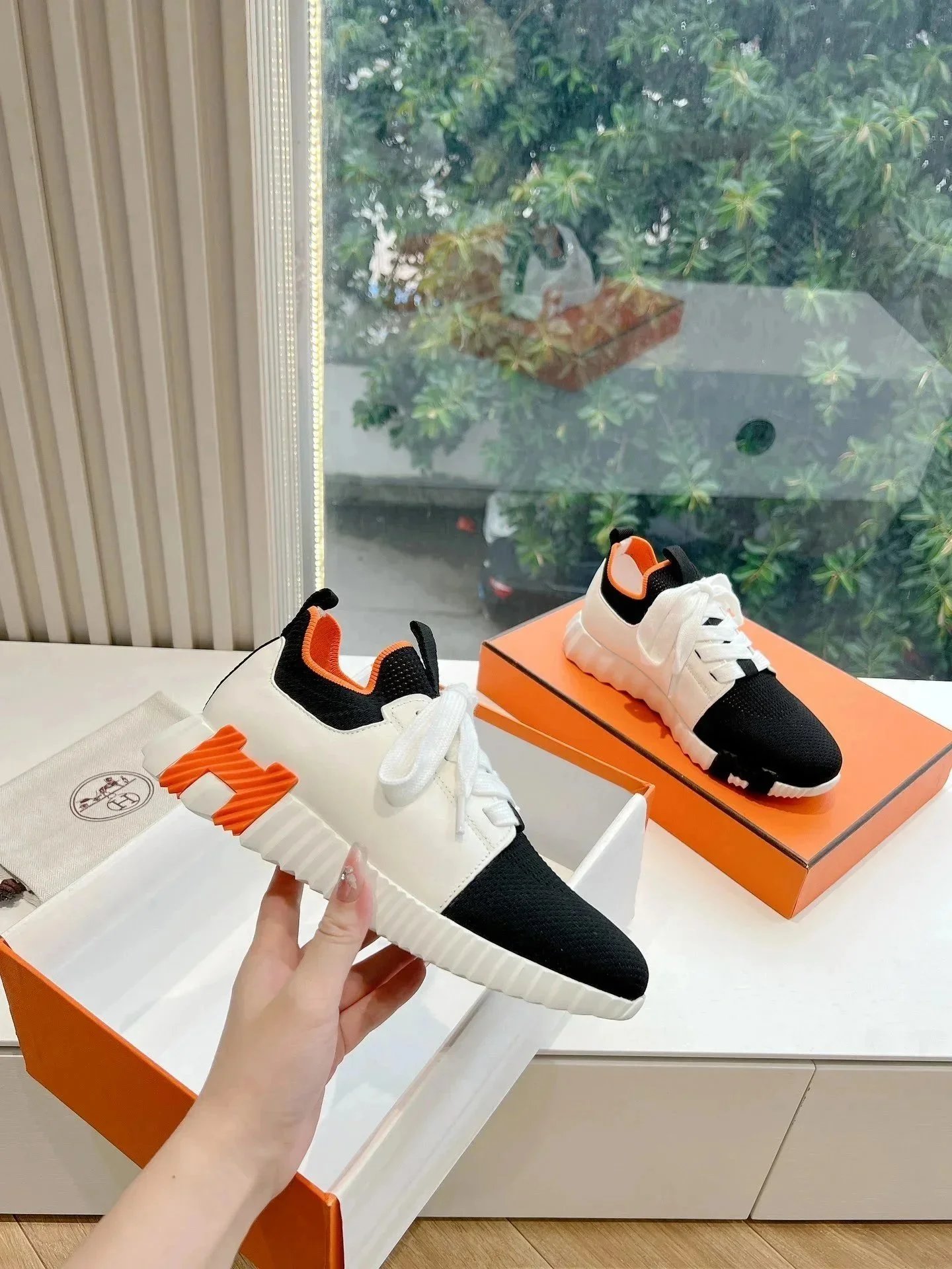 Hermès Sneakers Bouncing knit high-top — Figure 11