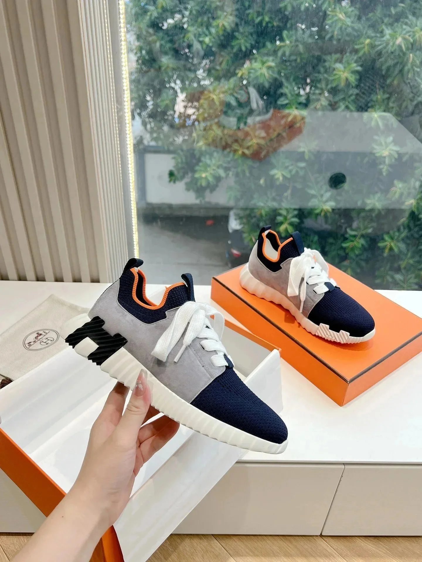 Hermès Sneakers Bouncing knit high-top — Figure 24