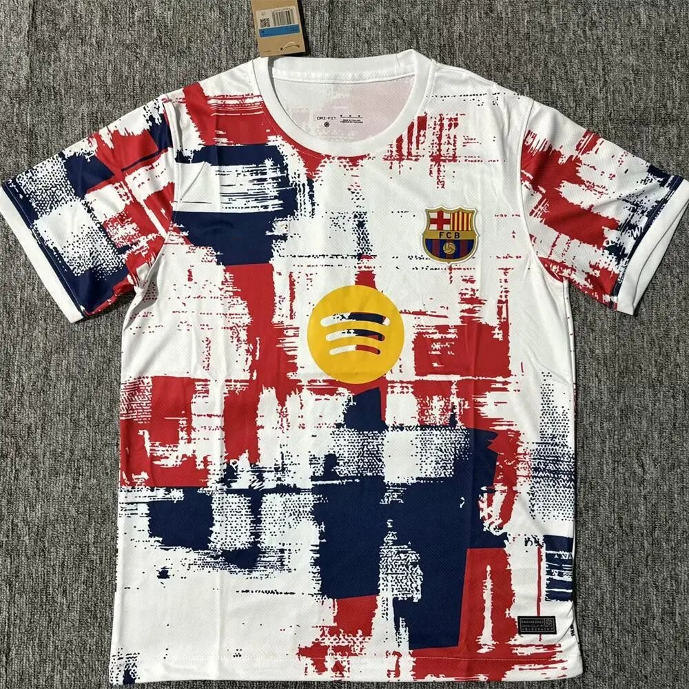 FC Barcelona Football Jerseys Short-Sleeve Jersey — 2526 Barcelona white camouflage jersey