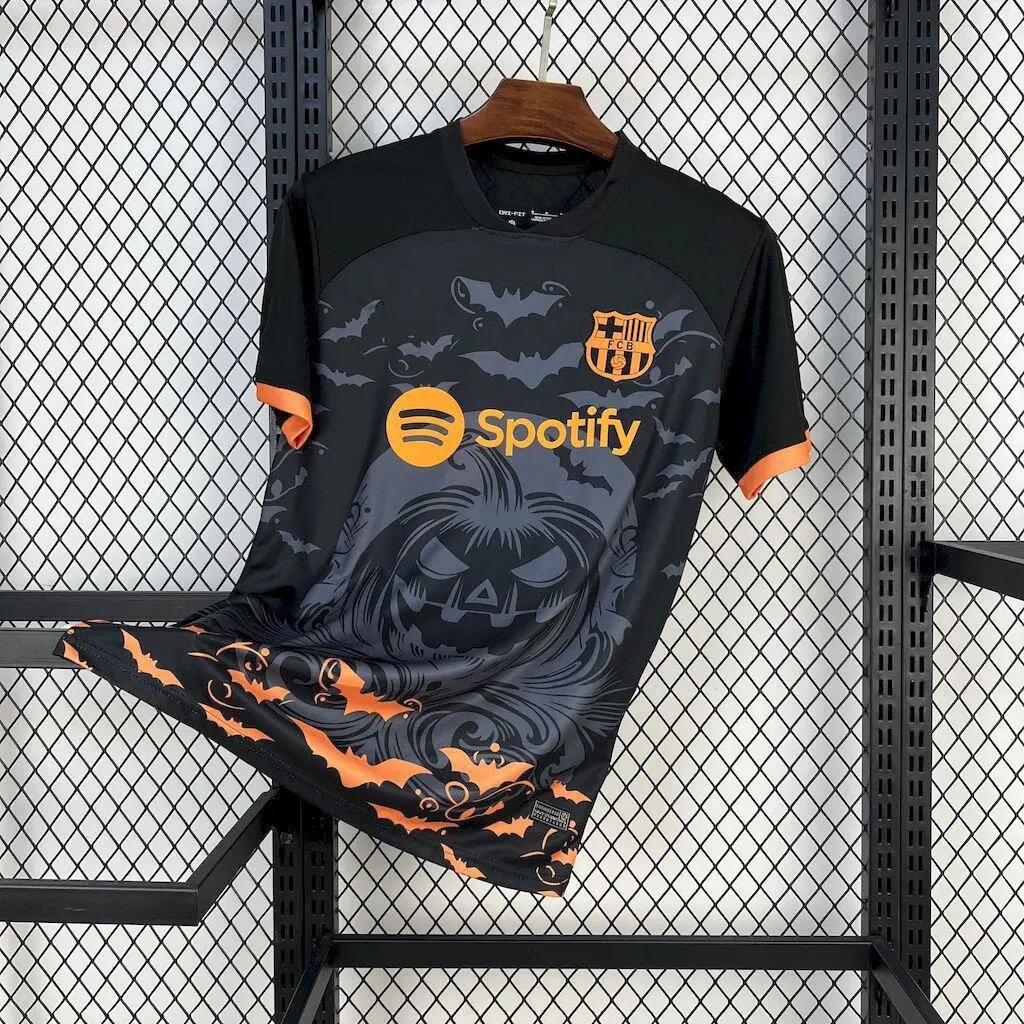 FC Barcelona Football Jerseys Short-Sleeve Jersey — 2526 Barcelona Black Special Edition Bat