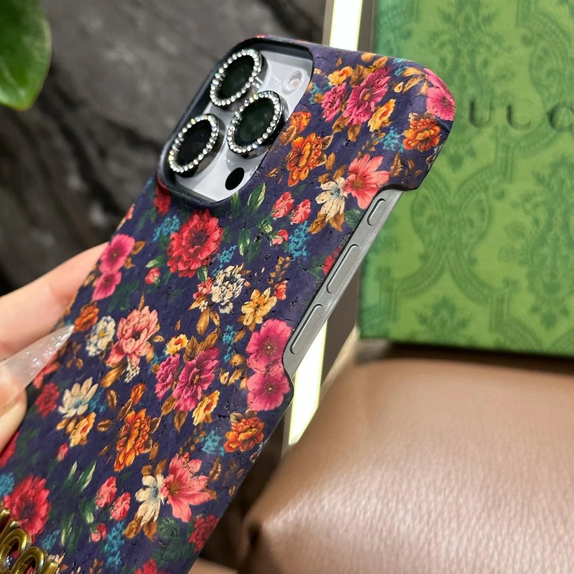 Gucci Floral Purple Vintage Print Phone Case