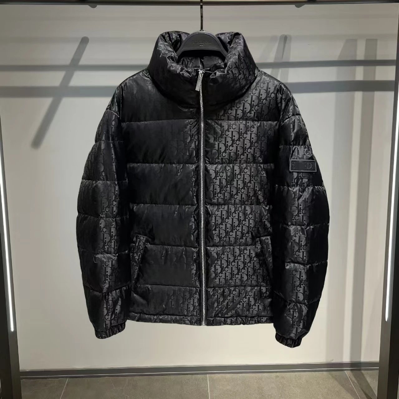 Dior Vests Quilted Monogram Puffer Vest — Black