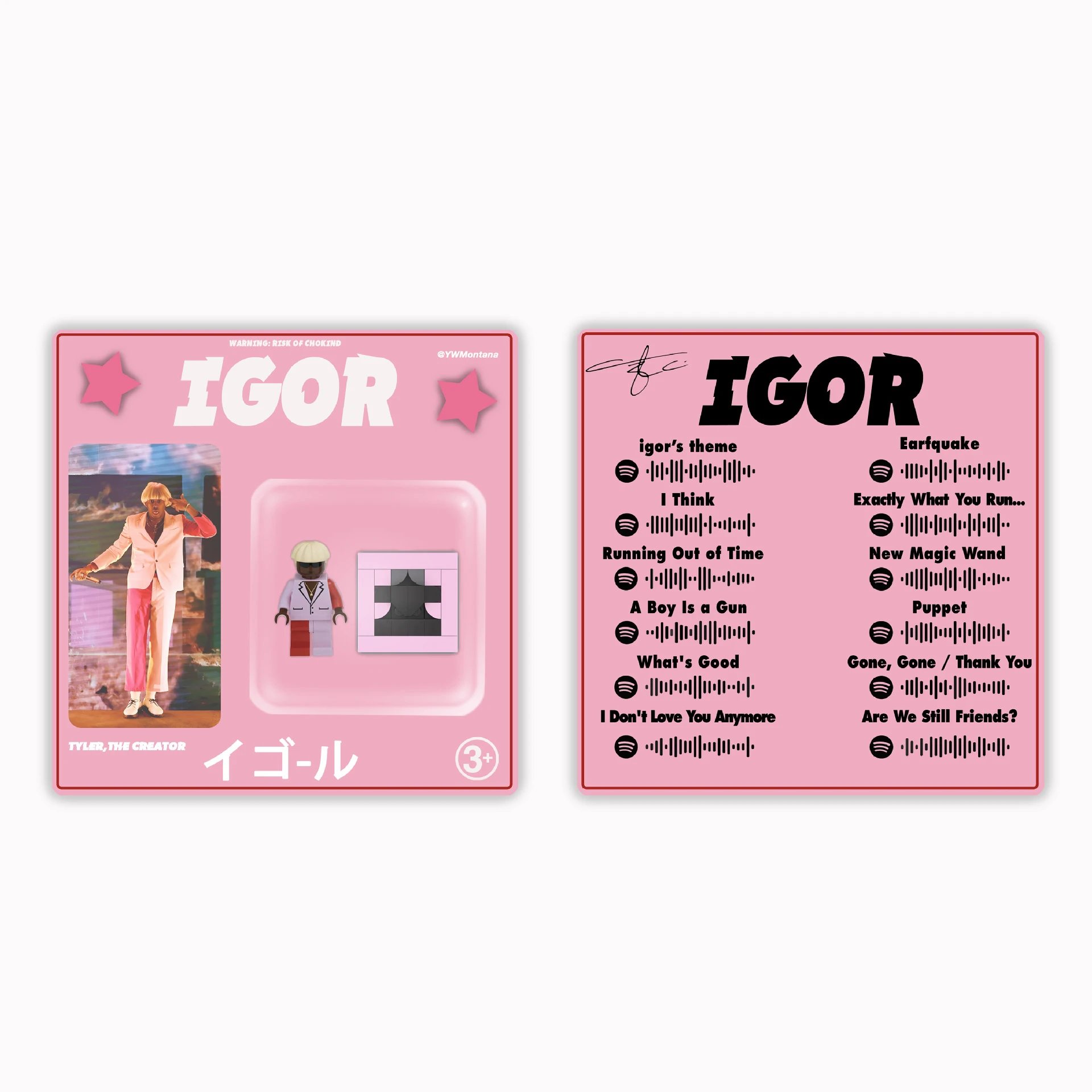 IGOR Mini Figure Pink Collectible Toy