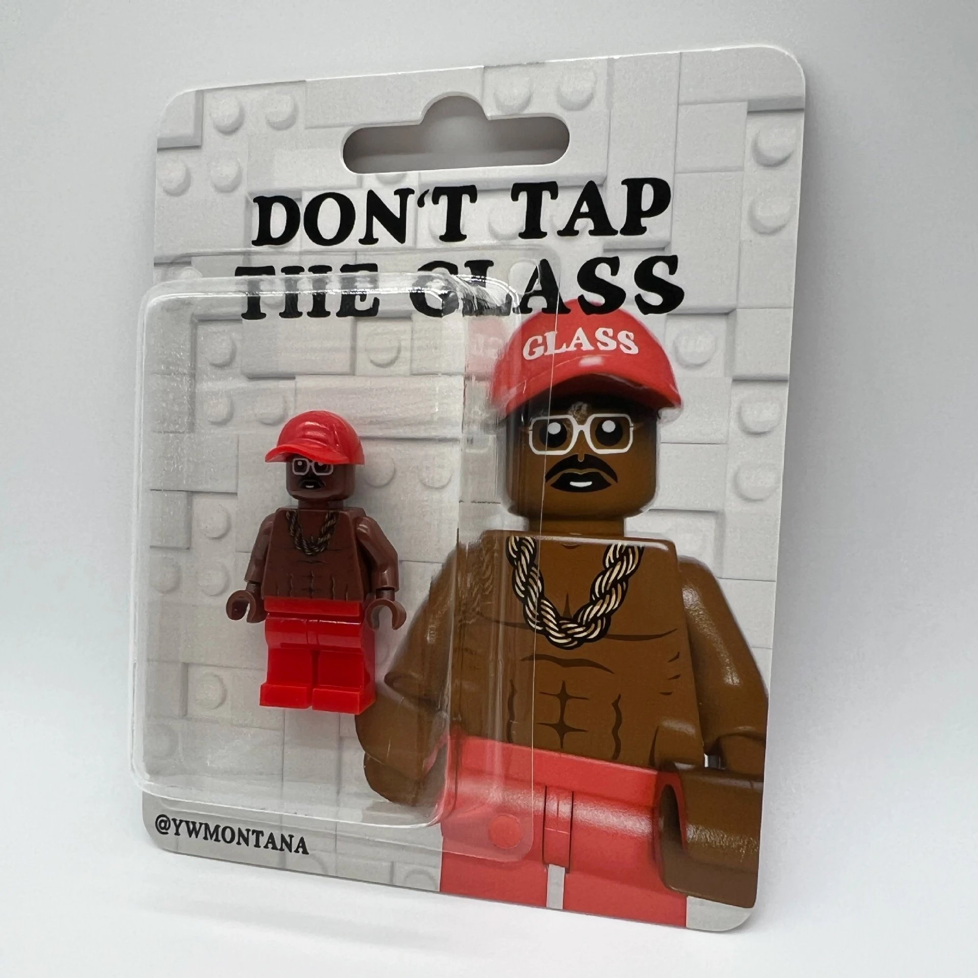 Lego Minifigure Red Cap Brown Skin Hipster Style