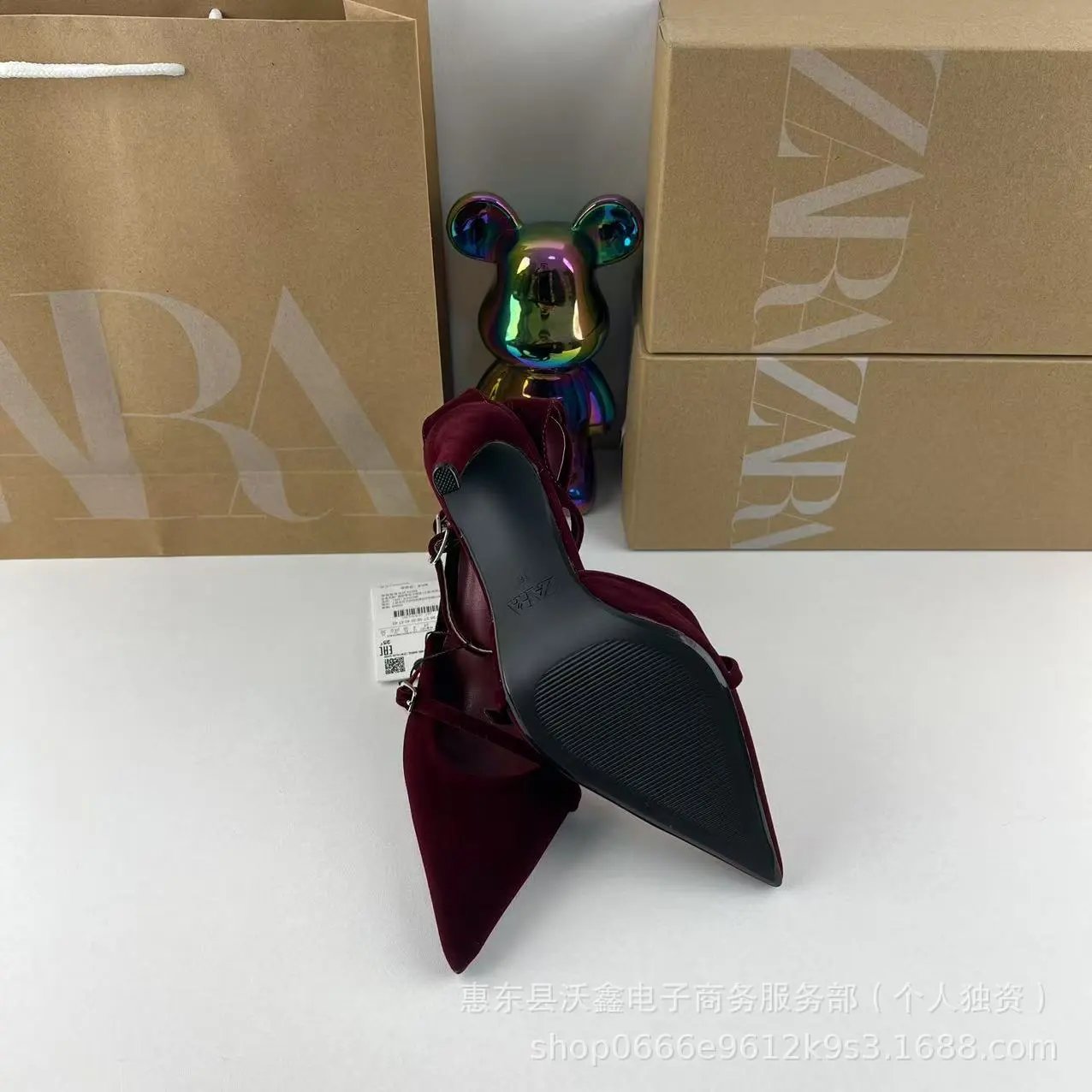 Zara High Heels Pointed-Toe Ankle-Strap Stiletto image 2