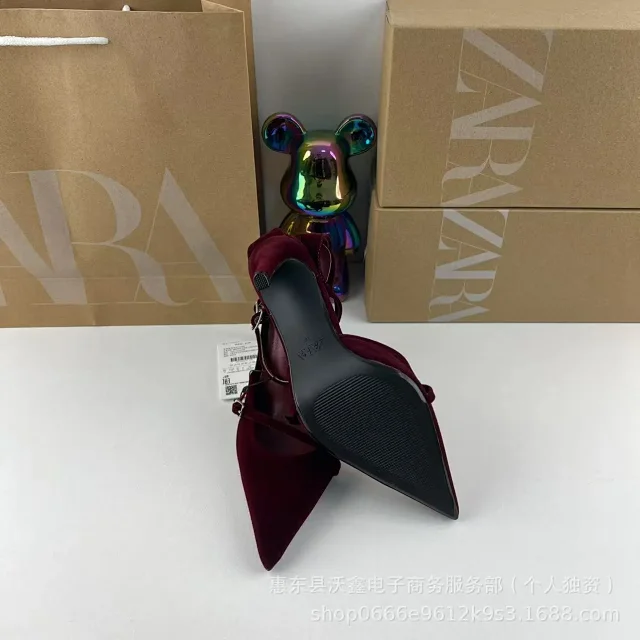 Zara High Heels Pointed-Toe Ankle-Strap Stiletto product detail image 4
