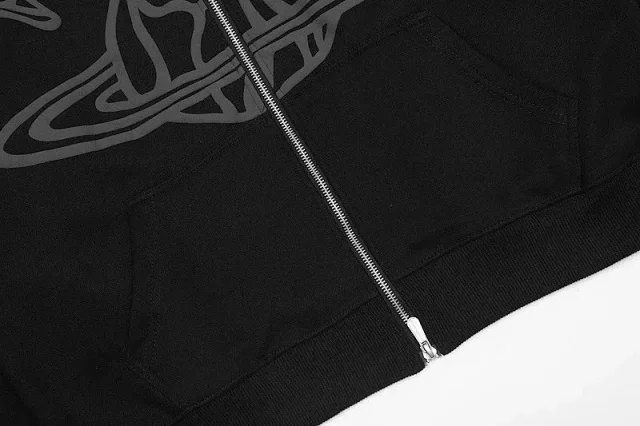 Broken Planet Zip-up hoodie and wide-leg sweatpants with flame graphic product detail image 10