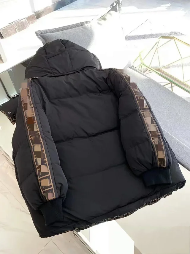 Unbranded Down Jackets Puffer Jacket with Patterned Trim product detail image 8