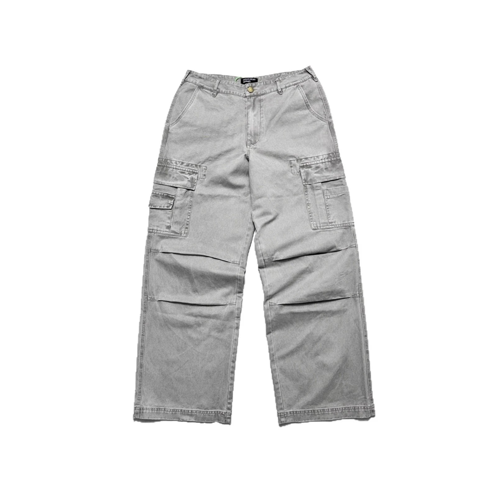 Cargo Pants Gray Oversized Streetwear