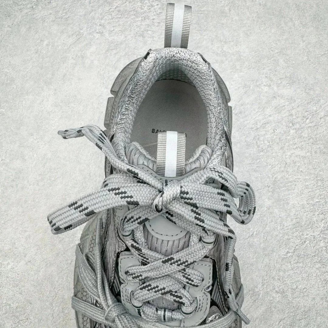 Balenciaga Track 2 Silver Metallic Chunky Sneakers