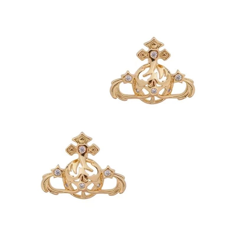 Vivienne Westwood Orb Silver Punk Necklace And Earrings Set