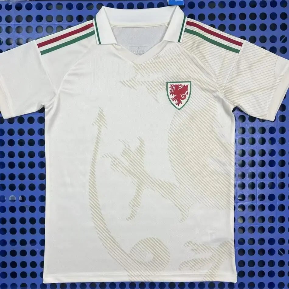 Unbranded Football Jerseys National Team — 2526 Wales Away White