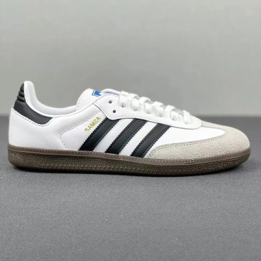Adidas Samba White Black Classic Leather Sneakers