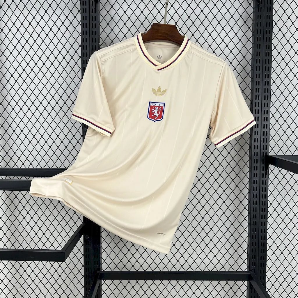 Kappa Football Jerseys Short-Sleeve Club Jersey — 2526 Lyon Special Edition Beige