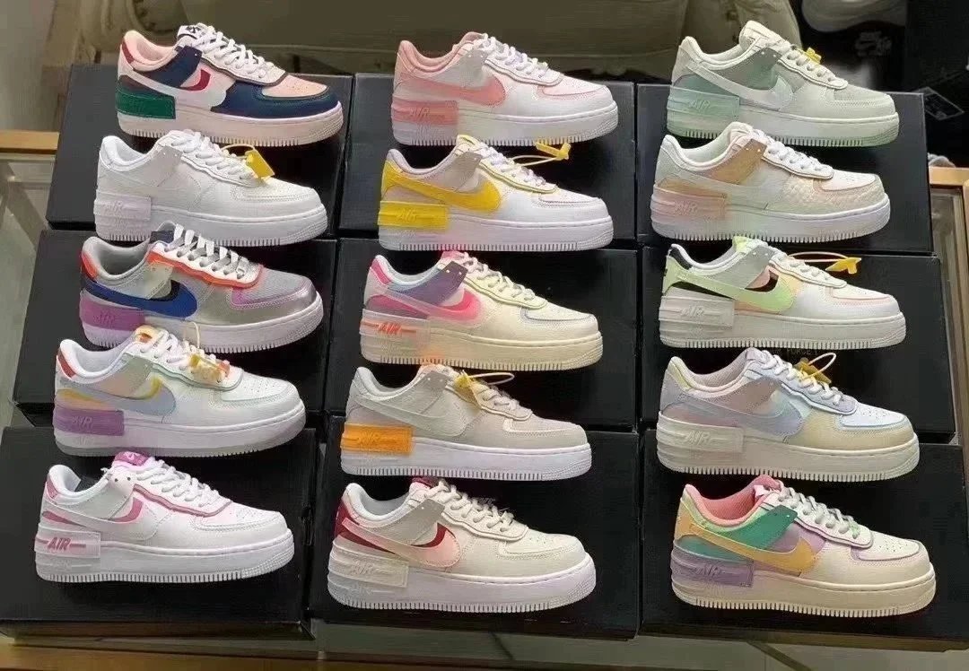 Nike Air Force 1 Pastel Multicolor Chunky Sneakers