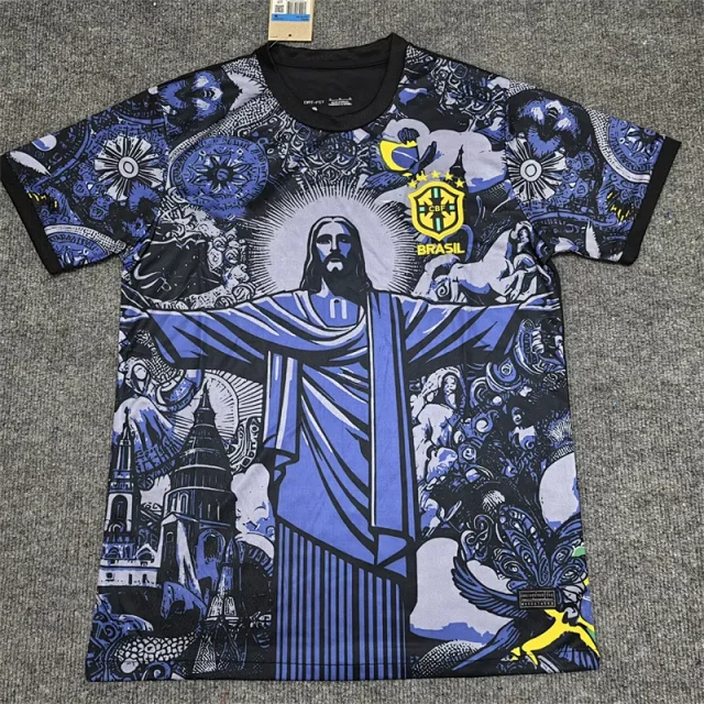 CBF Football Jerseys Brazil graphic jersey product detail image 15