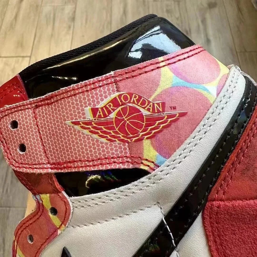 Nike Air Jordan 1 Red White Black Patchwork High Top Sneakers
