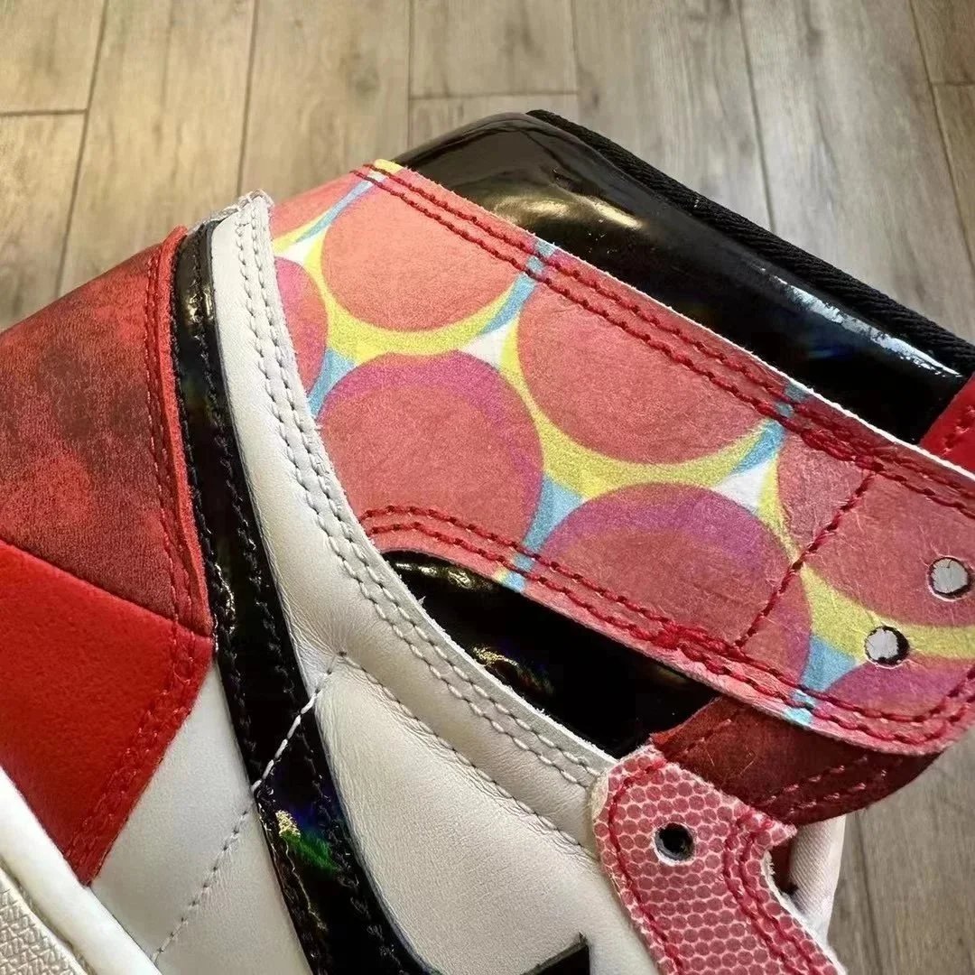 Nike Air Jordan 1 Red White Black Patchwork High Top Sneakers