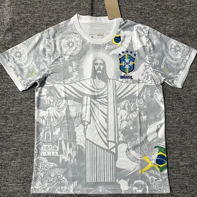 CBF Football Jerseys Brazil graphic jersey product detail image 6