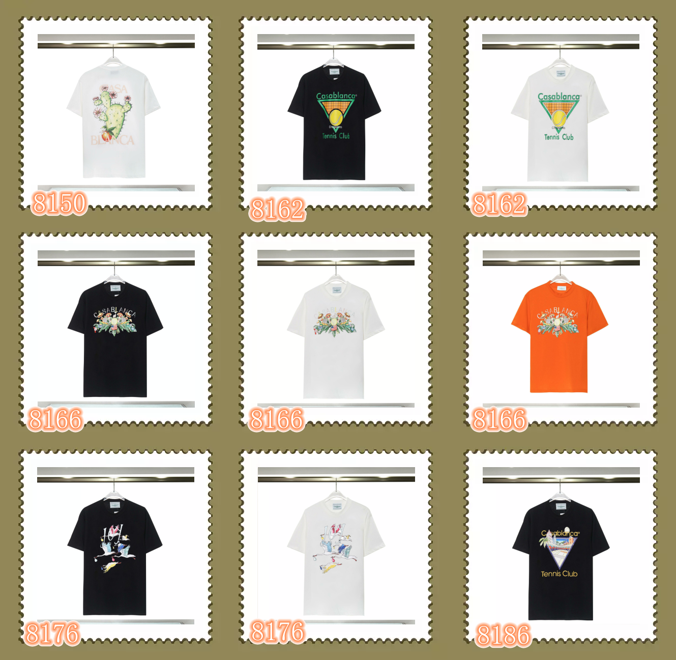 Casablanca 8096 Black Graphic Print T-Shirt