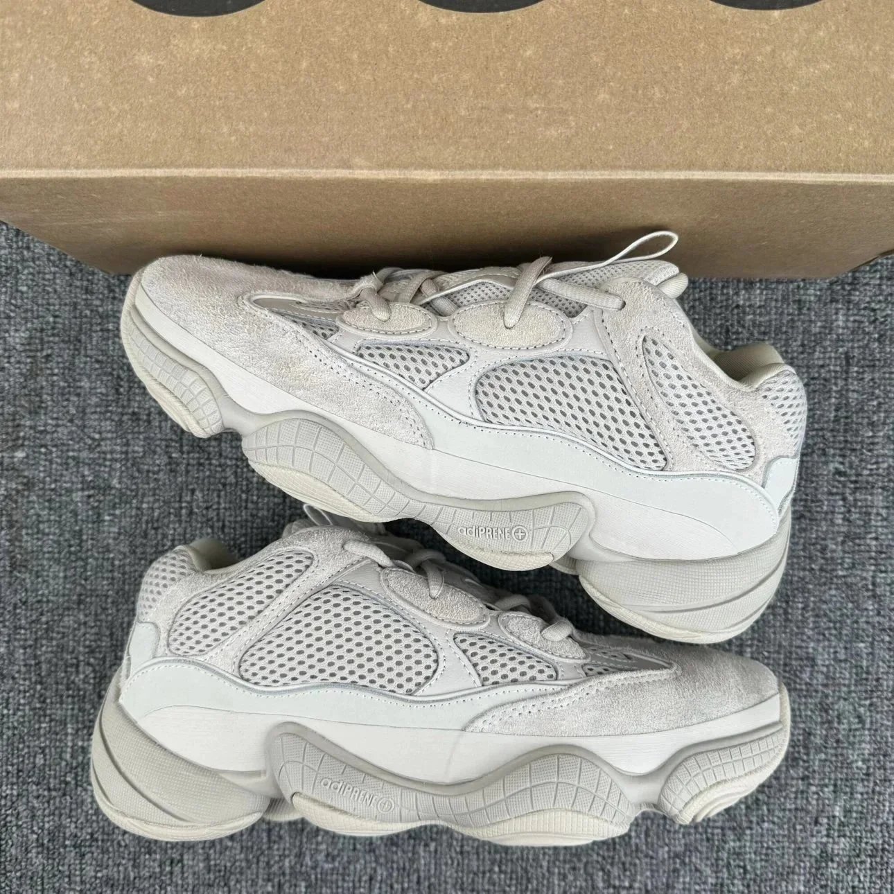 Adidas Yeezy 500 White Mesh Casual Sneakers