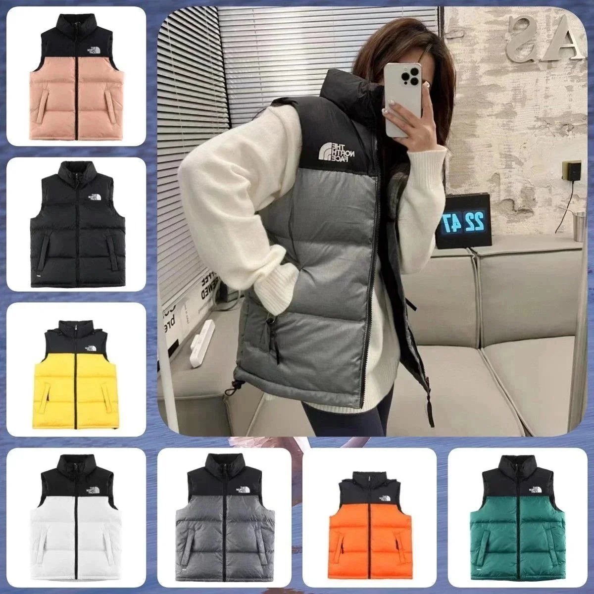 The North Face 1996 Retro Puffer Vest Black And White Classic