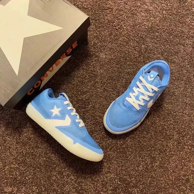 Converse Sneakers Low-Top Basketball with Star Chevron Logo — All Star low side sky blue