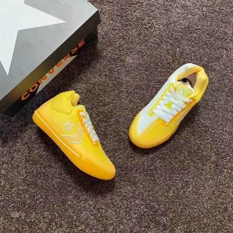 Converse Sneakers Low-Top Basketball with Star Chevron Logo — All Star low-side yellow orange