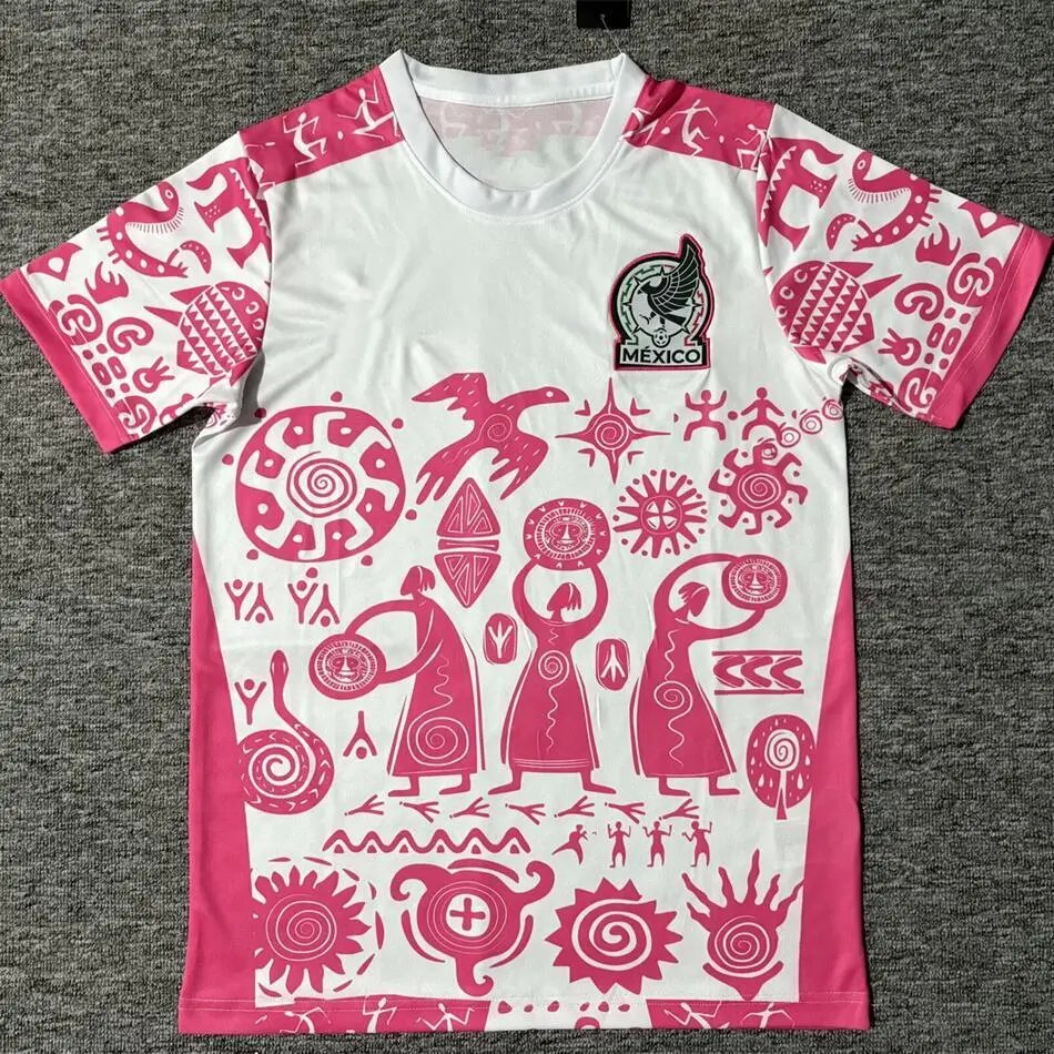 Unbranded Football Jerseys Mexico Crest Graphic Jersey — 2526 Mexican White Powder Art