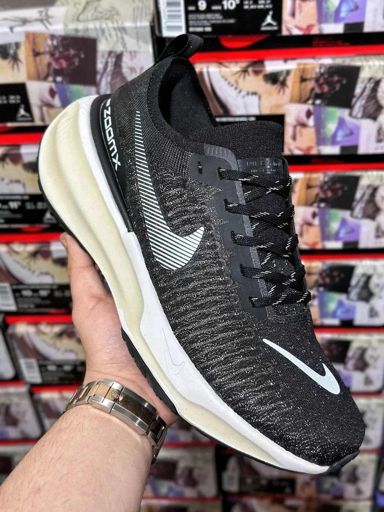 Nike ZoomX Black White Running Shoes