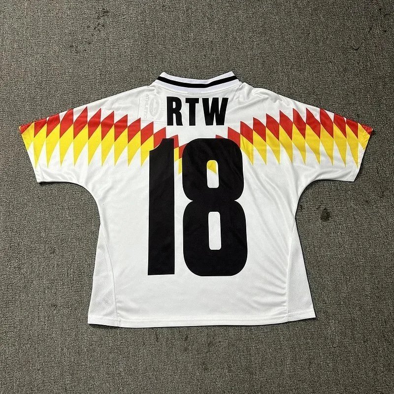 Adidas 1990 World Cup Germany White Retro Soccer Jersey