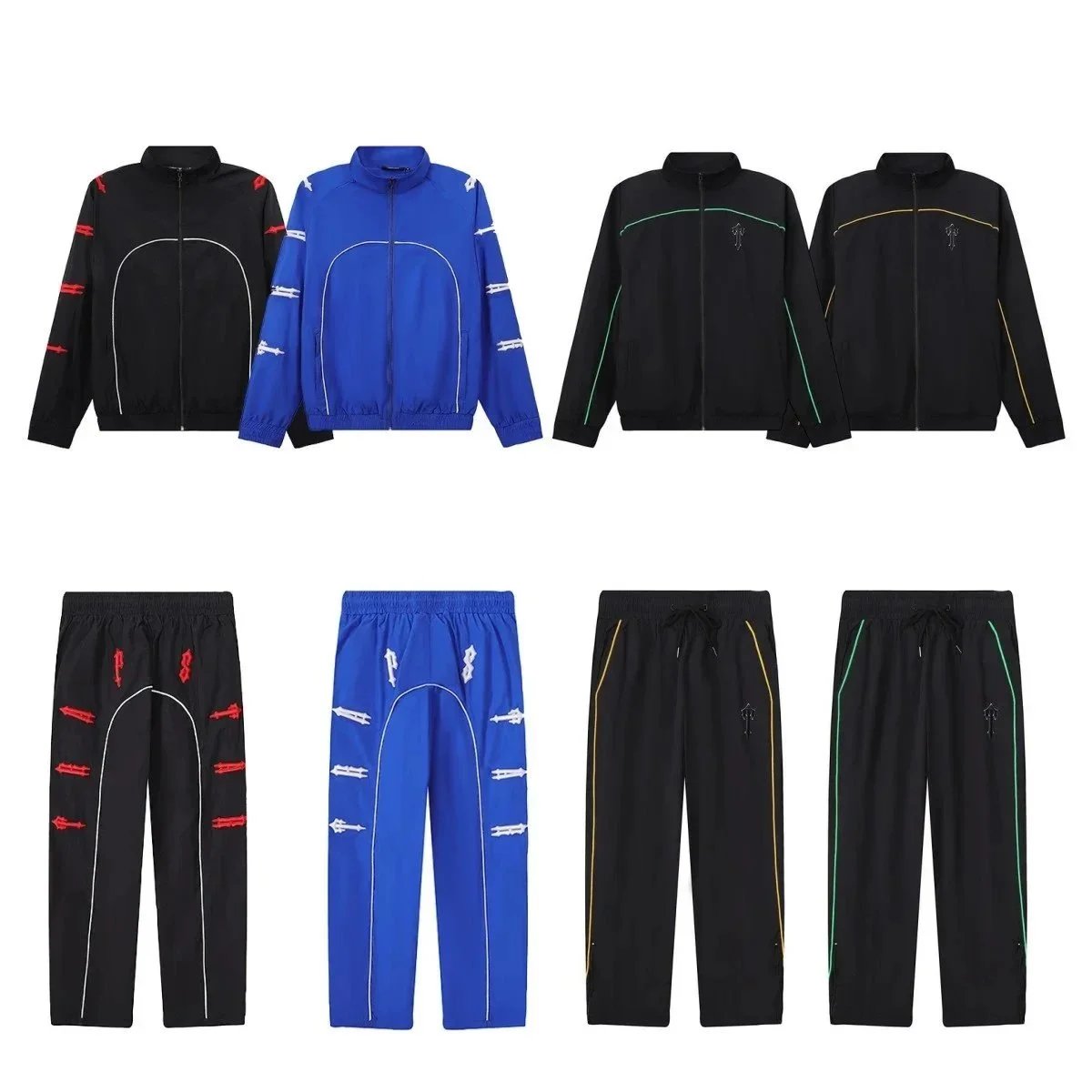 Trapstar Windbreaker Jacket and Track Pants Set Multicolor Sporty