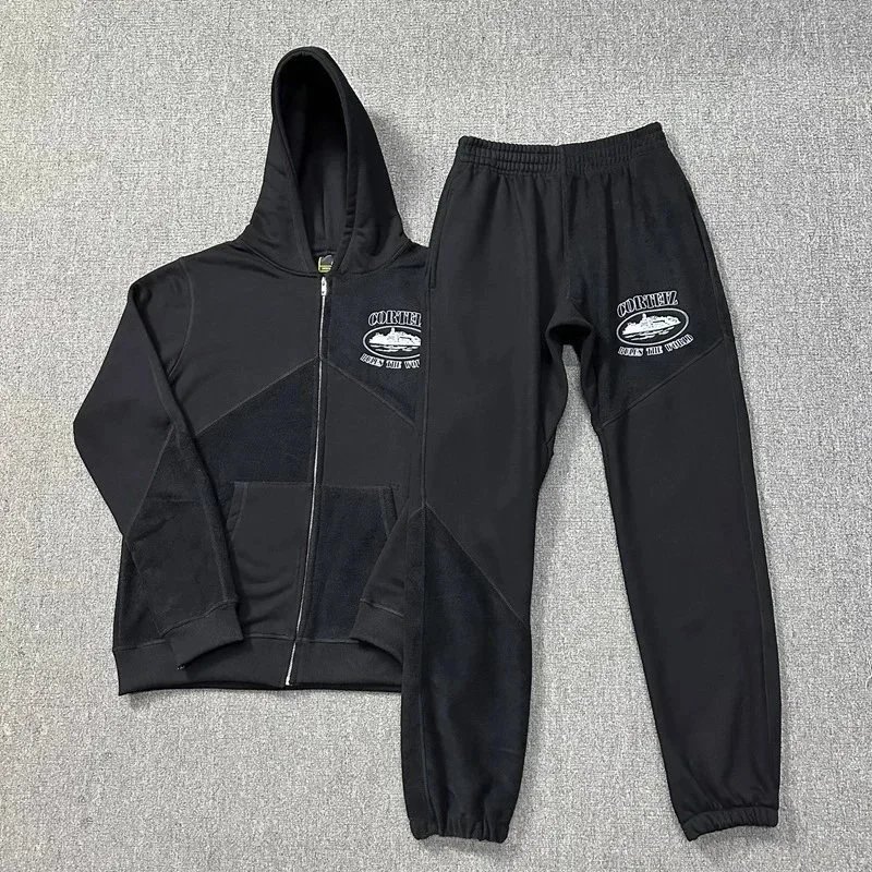 Oarney Hooded Zip-Up Green Sportswear Set