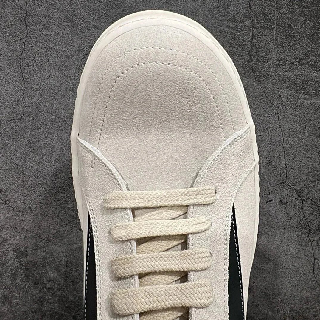 Suede Low Top Sneaker Brown White Minimalist