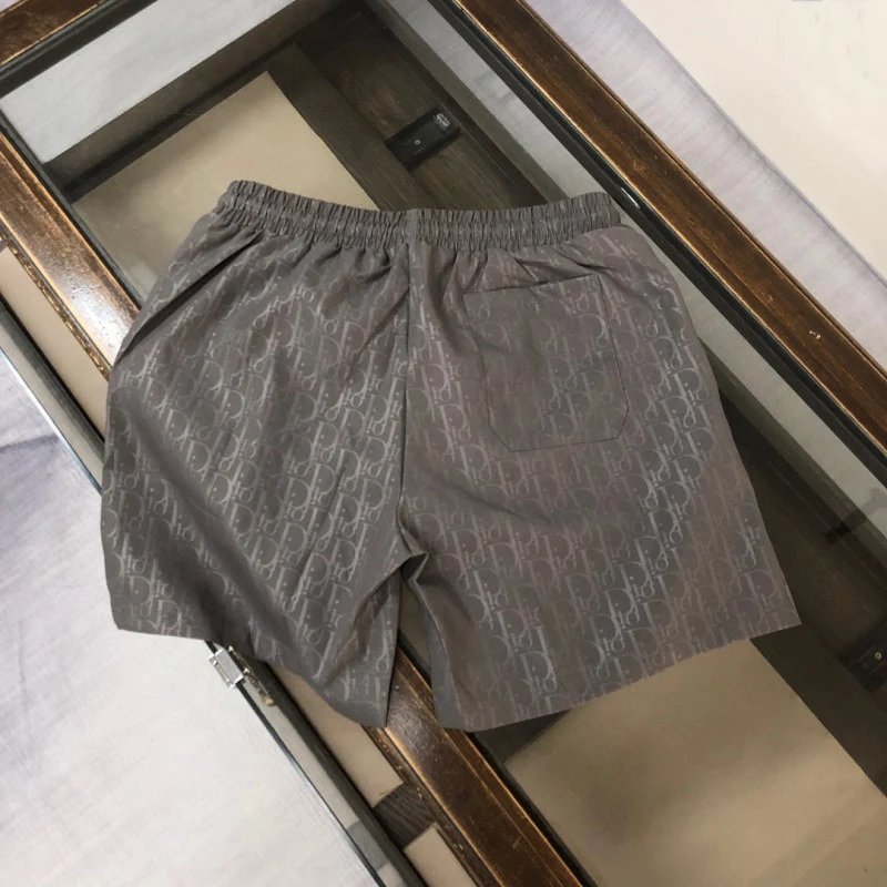Dior Oblique Gray Monogram Print Shorts