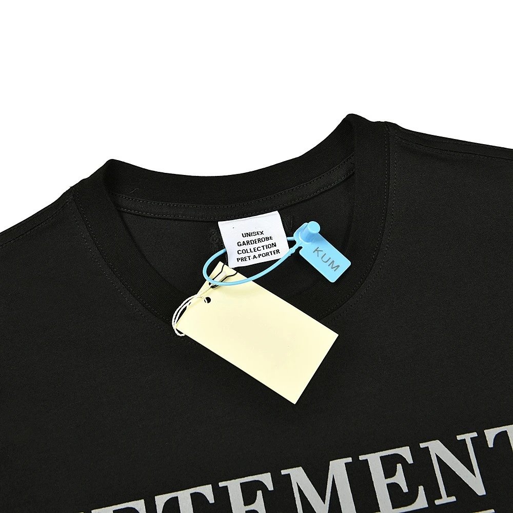 Black Cotton Crew Neck Short Sleeve T-Shirt