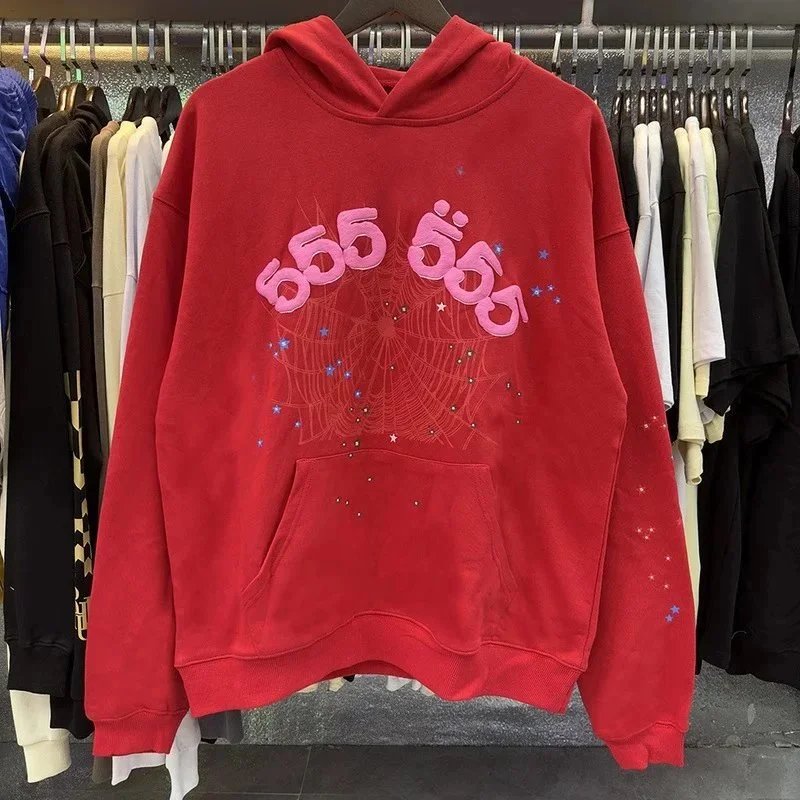 Spider Hoodie Black Pink Blue Purple Red Green Brown Light Blue Dark Gray Charcoal Streetwear