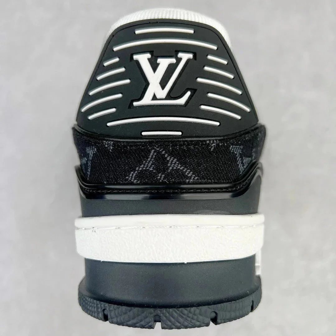 Louis Vuitton Trainer Black White Monogram Sneakers