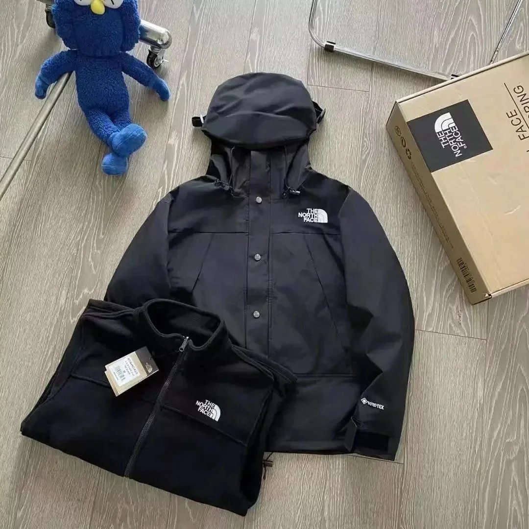 The North Face Mountain Light Pink Black Colorblock Outdoor Jacket