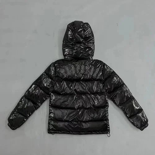 Trapstar Puffer Jacket Black Hooded Winter
