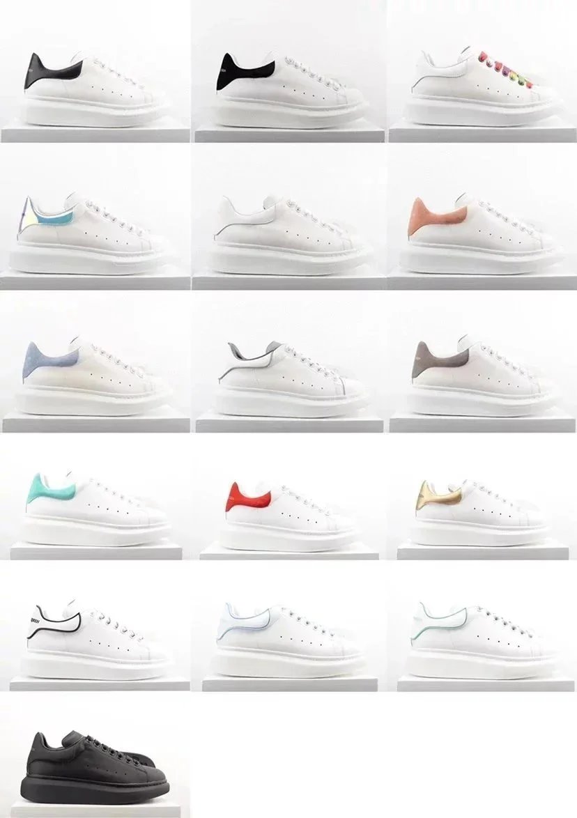 Alexander McQueen Oversized White Leather Sneakers