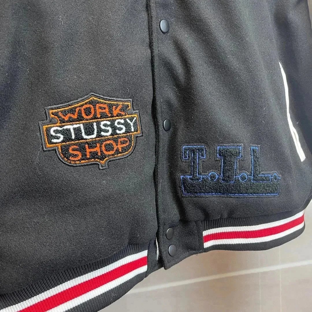 Stussy x OUR LEGACY x Denim Tears sanfanglianmingxihaian80zhouniantaijicixiujiamianbangqiufu