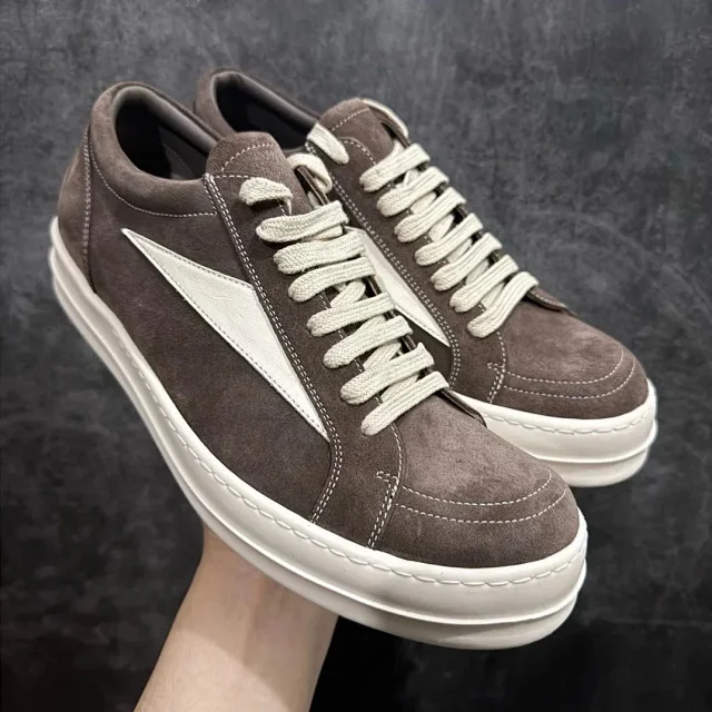 Unbranded Sneakers Low-Top Suede with Contrast Side Panel product detail image 19